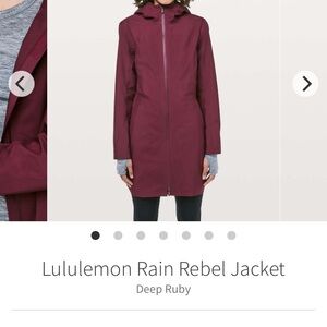 2019 228$ Lululemon Rain Rebel long rain Jacket
Deep Ruby 2 W4BDFS fall